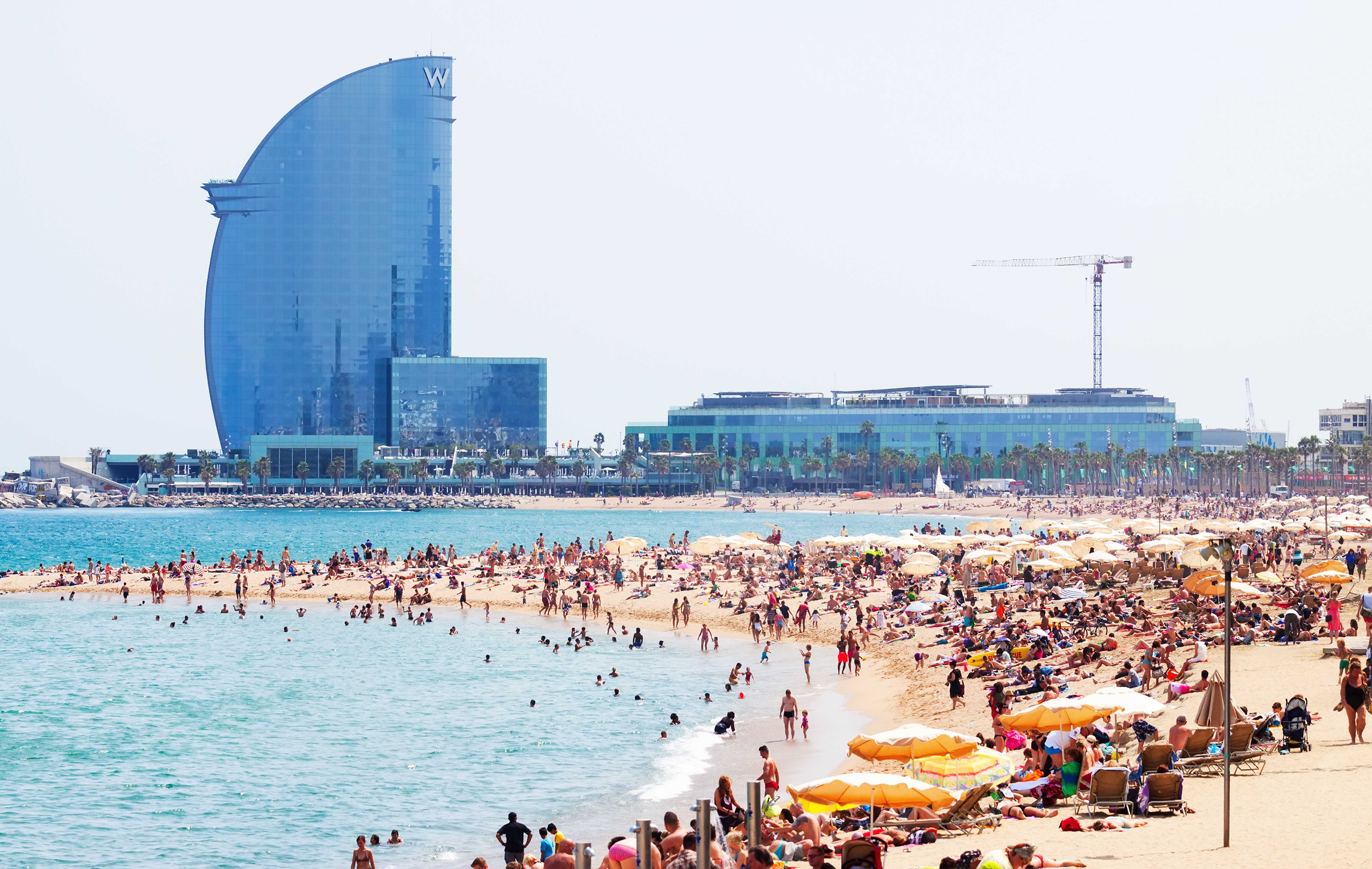 Barcelona beach STOCK